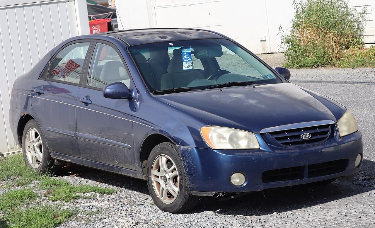 Kia Spectra, representative photo
