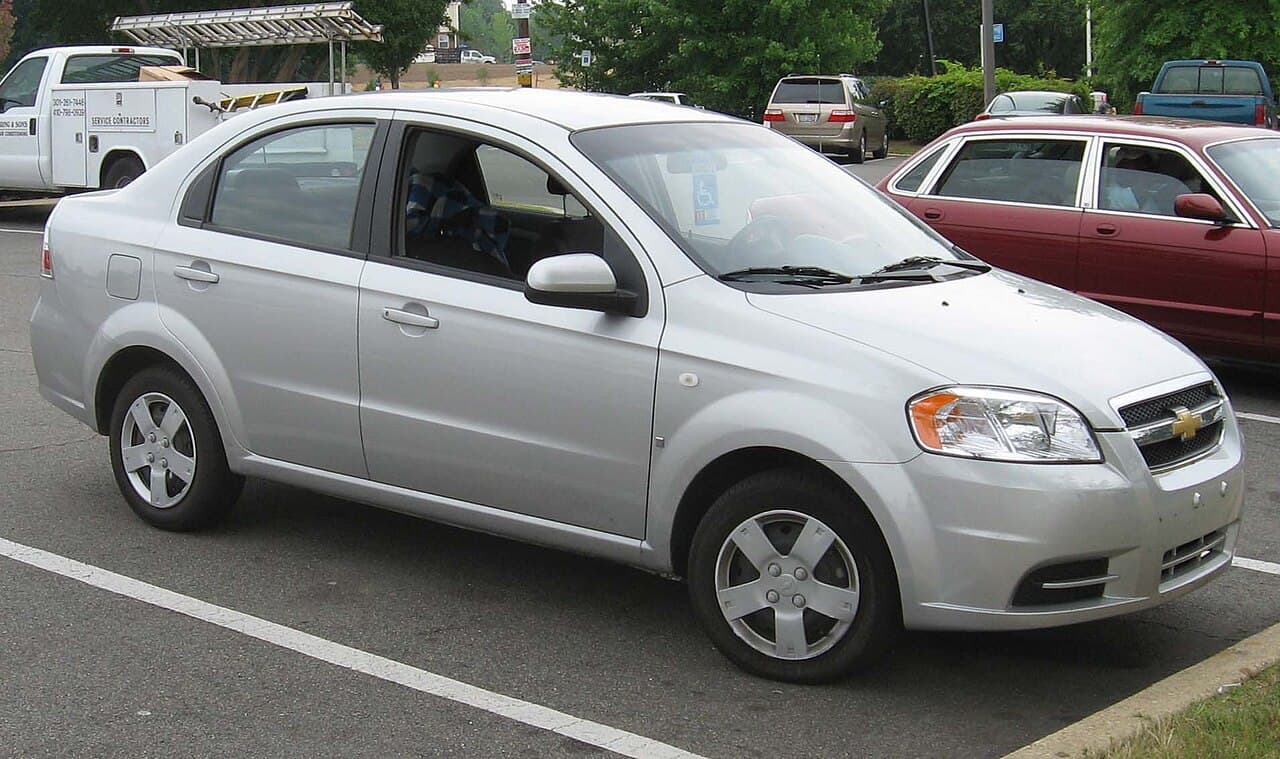 Chevrolet Aveo, representative photo