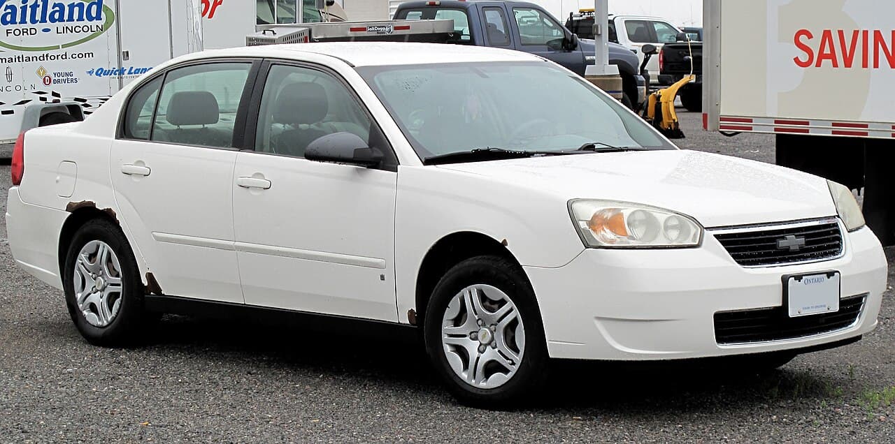 Chevrolet Malibu, representative photo