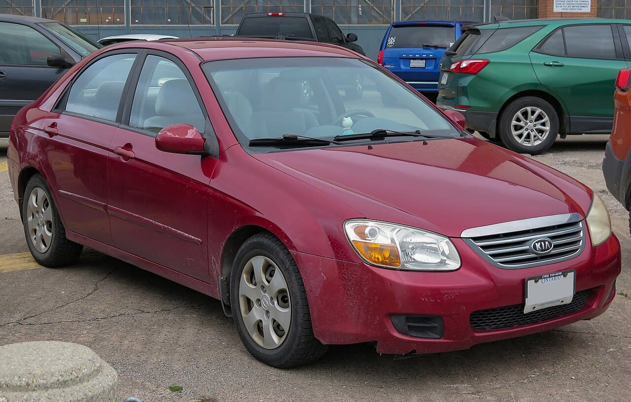 Kia Spectra, representative photo