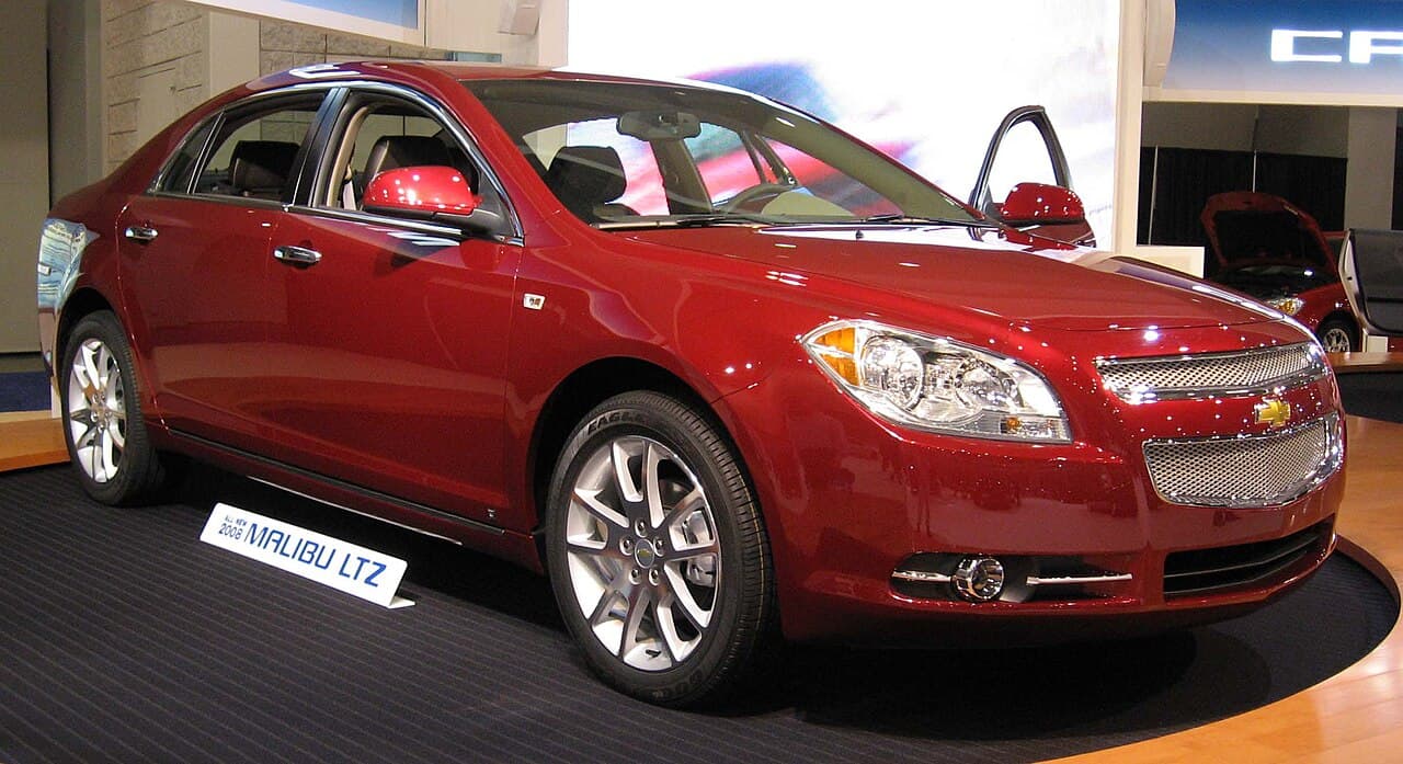 Chevrolet Malibu, representative photo