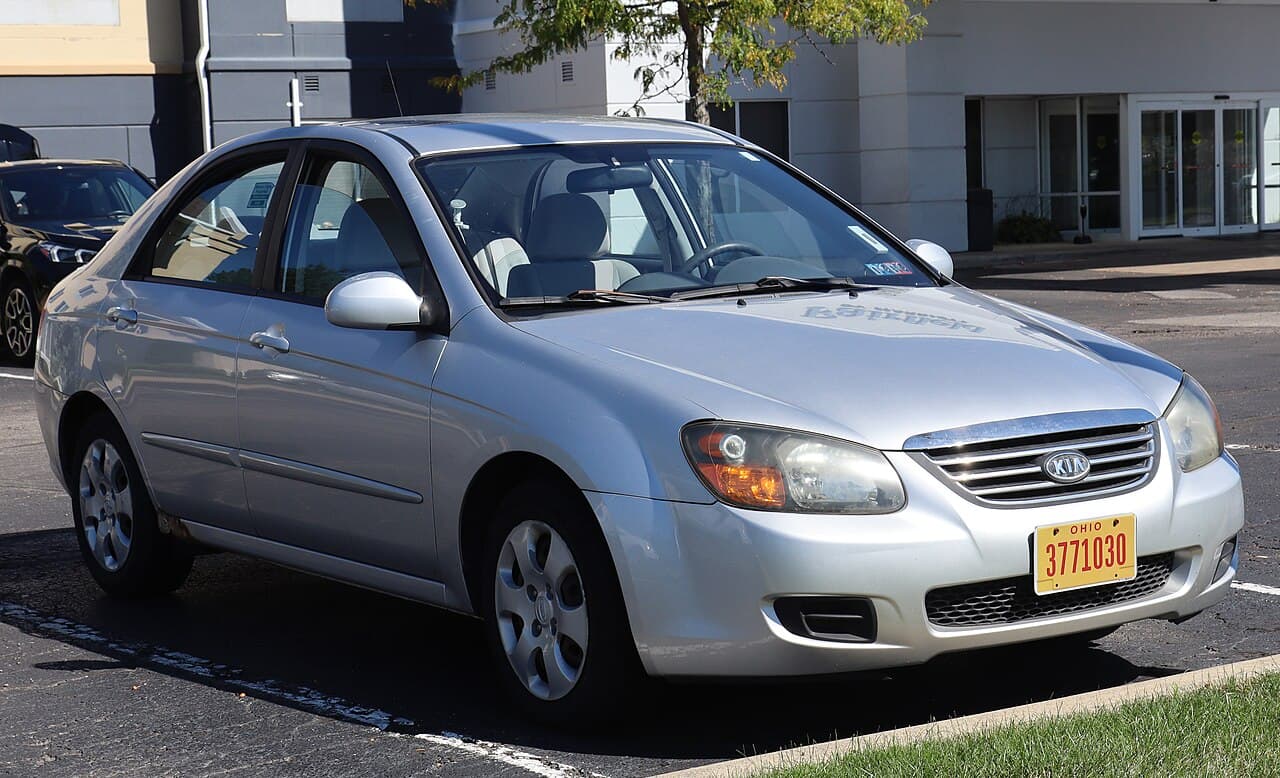Kia Spectra, representative photo