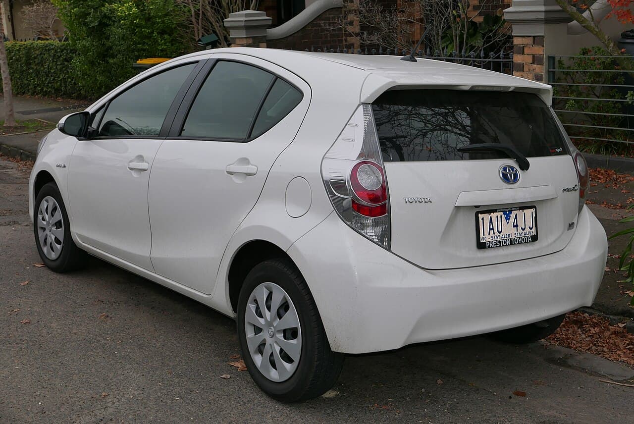 Toyota Prius C, representative photo