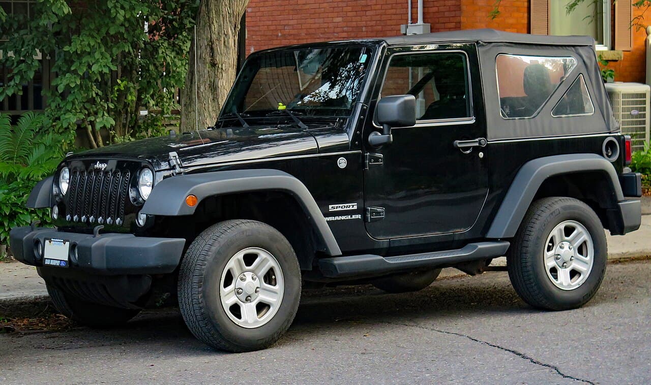 Jeep Wrangler, representative photo