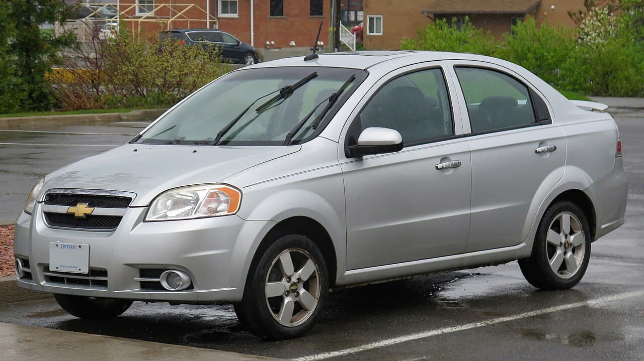 Chevrolet Aveo, representative photo
