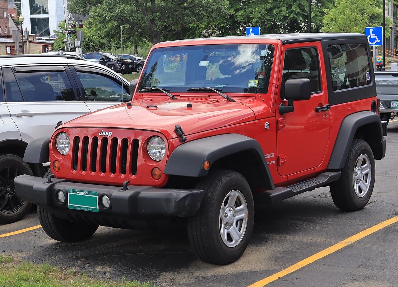 Jeep Wrangler, representative photo