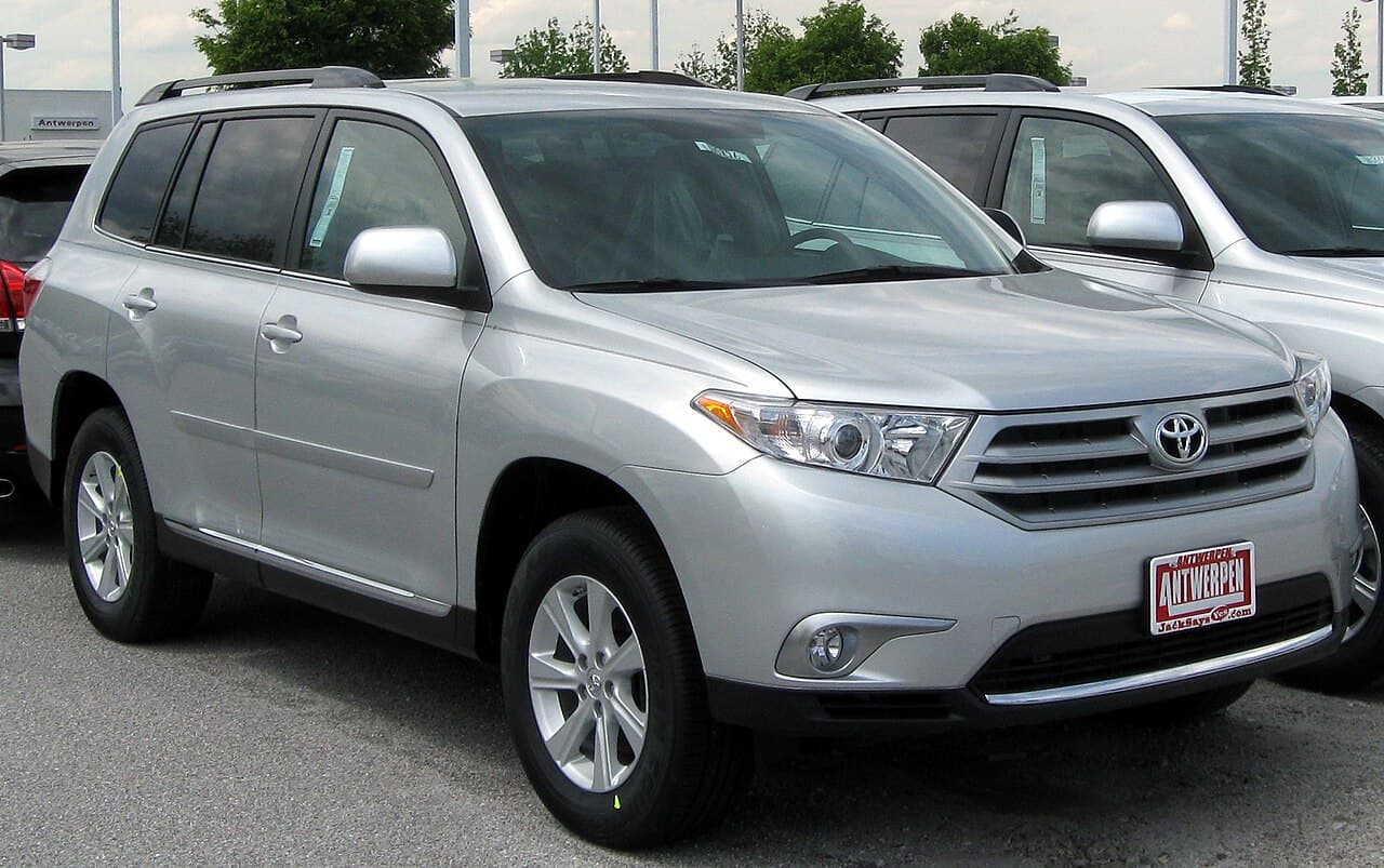 Toyota Highlander, representative photo